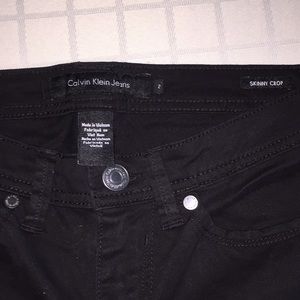 Black Calvin Klein jeans